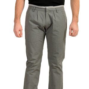 Just Cavalli Men's Gray Pleated Front Dress Pants US 32 IT 48